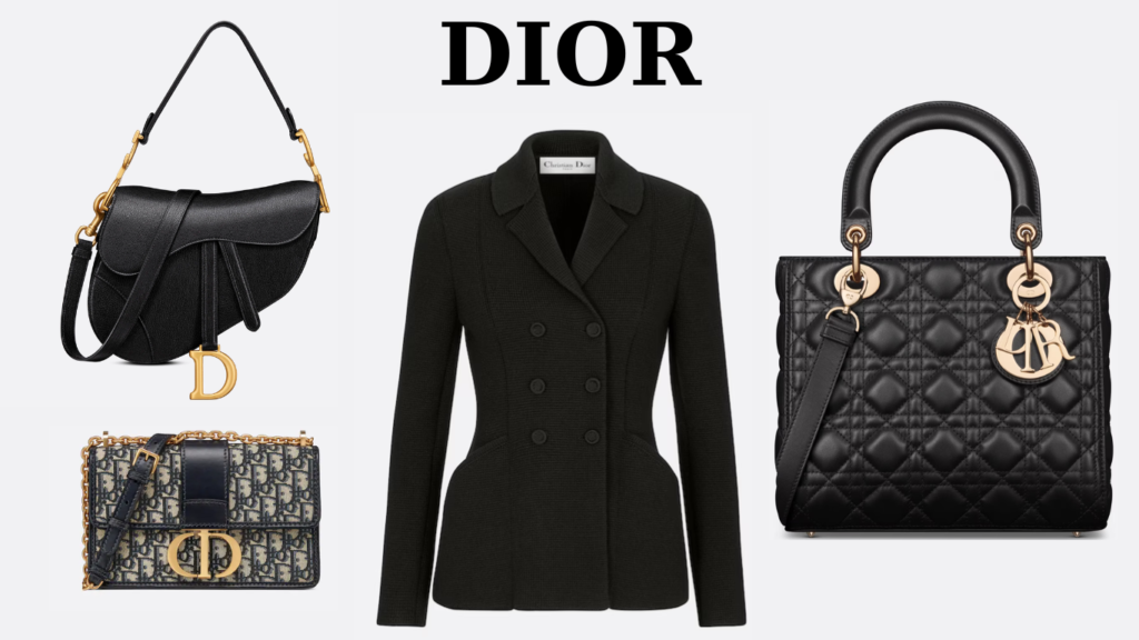 Dior French Luxury Brands. Dior items