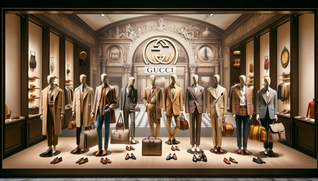 Guccis outfits throught time 1921-2023