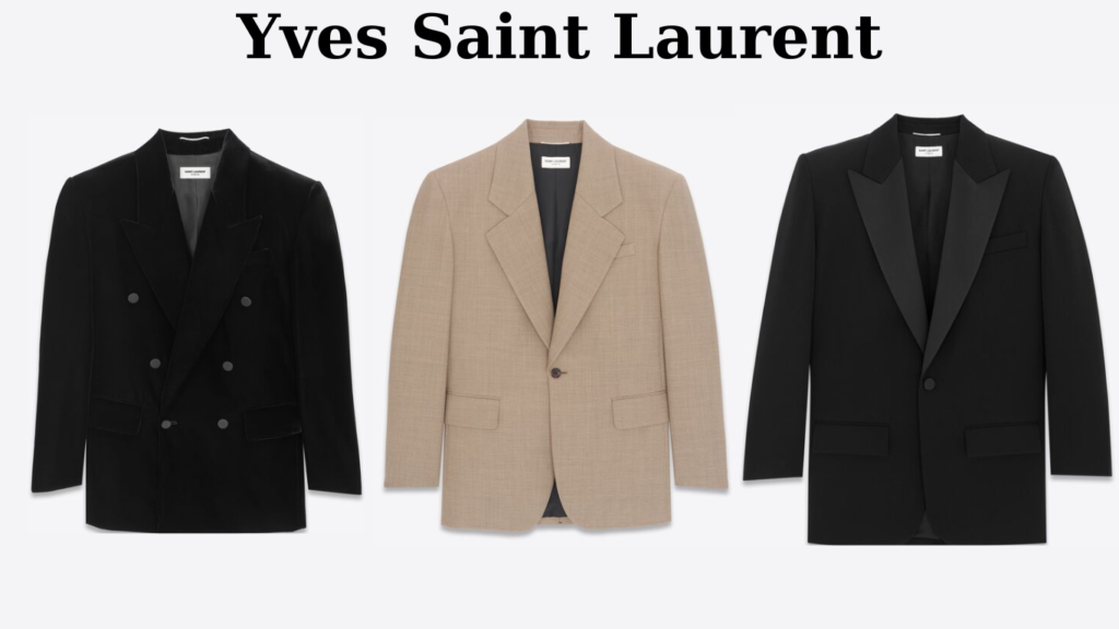 Yves Saint Laurent coats. Luxury brands for men