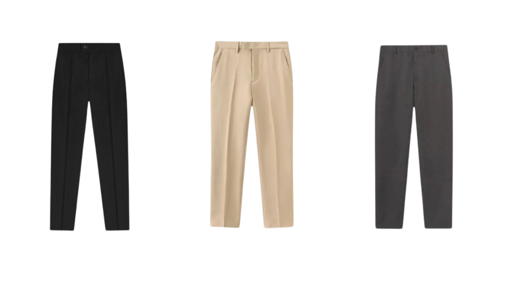 Capsule Wardrobe for Men.  Tailored Trousers